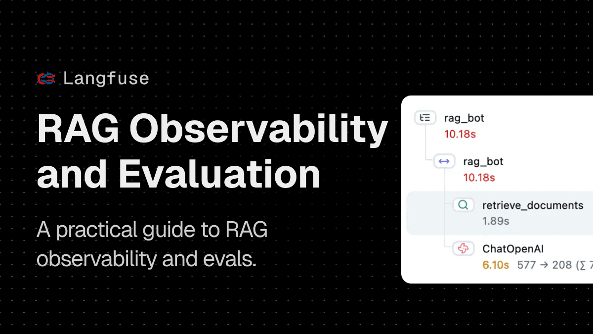 RAG Observability and Evals